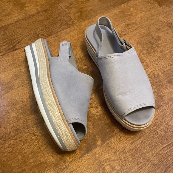 Timberland Grey Espadrille Wedge Sandal 8 - Picture 4 of 11